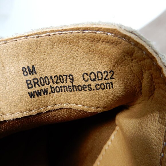 BORN Kerri Ankle Flat Bootie Boots Size 8 Grey Leather Western Comfort NEW - Picture 7 of 10